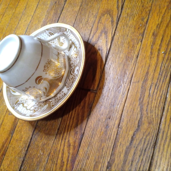 Hicks&Meigh!1806-1822! English bone Fine China gold gilt handpainted saucer&cup! - Picture 6 of 12